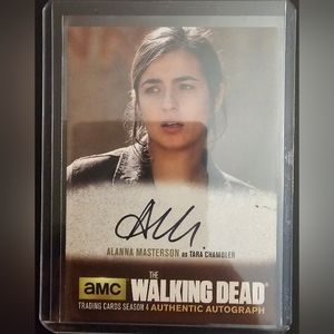 Walking dead autograph card